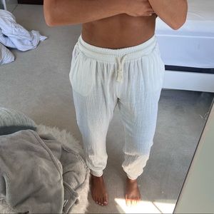 Quiet Storm Surf-Linen Sweatpant